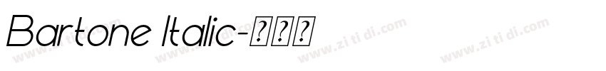 Bartone Italic字体转换